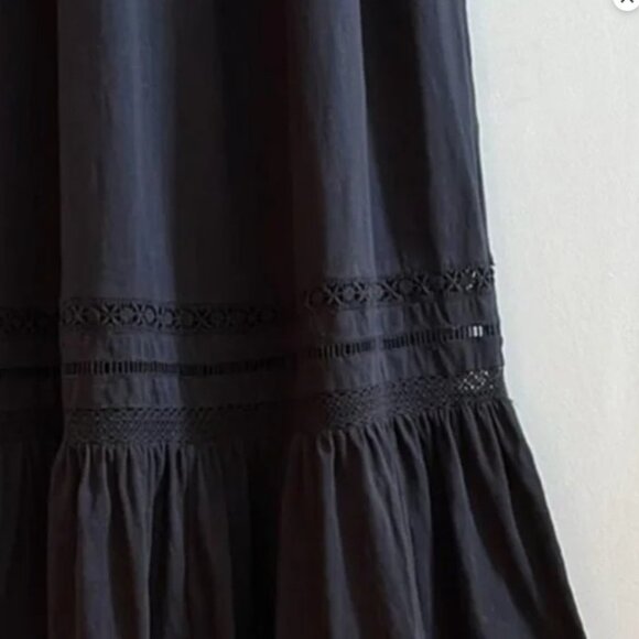 Anthropologie Saturday Sunday Trudie Boho Spaghetti Strap Cotton Maxi Dress - Picture 4 of 6